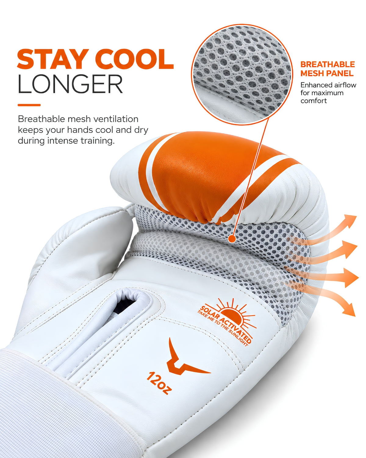 Invincible Solar Activated Tejas Training Boxing Gloves