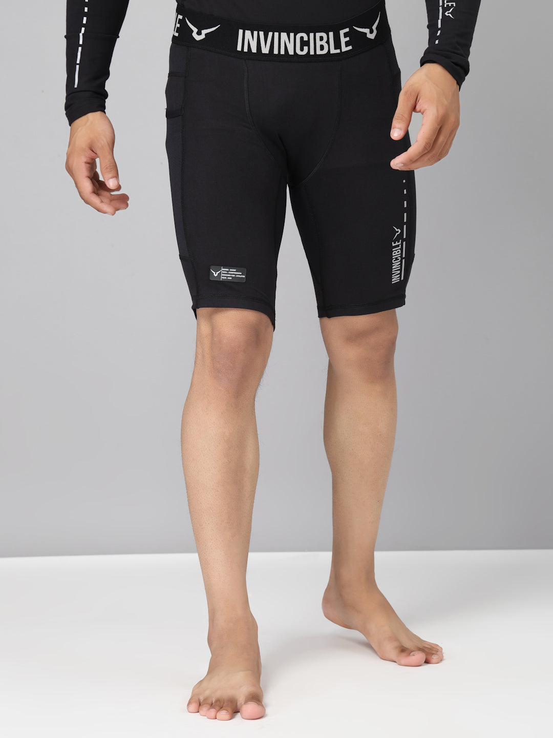Invincible Men's Ghost Compression Shorts