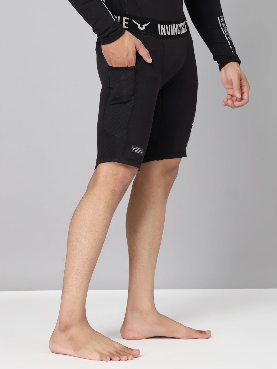 Invincible Men's Ghost Compression Shorts