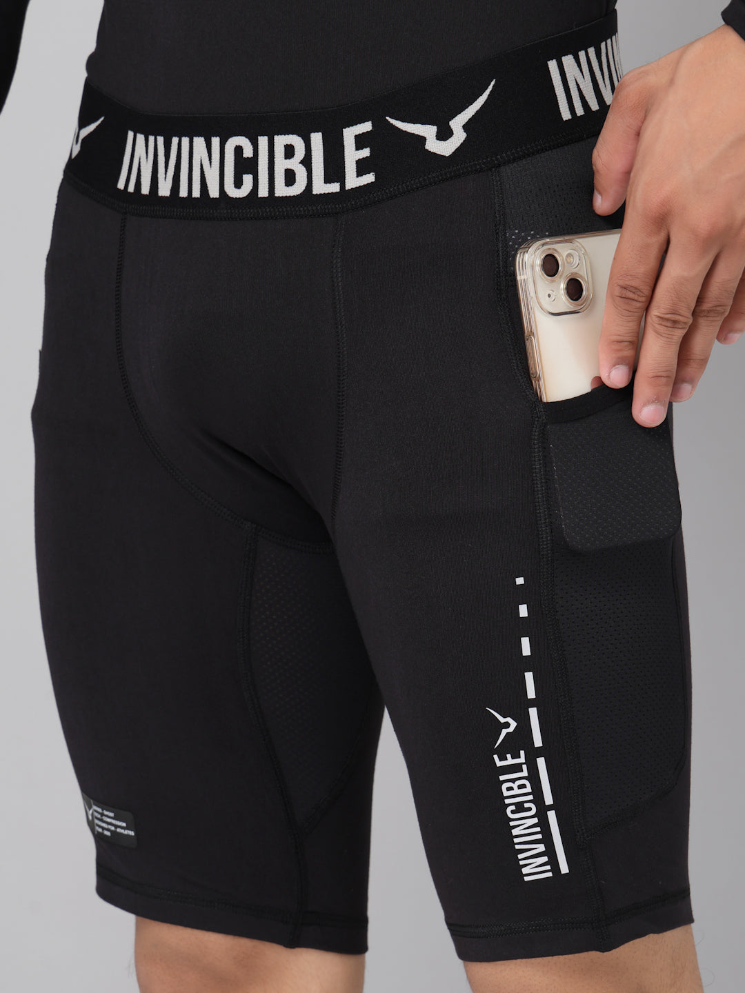Invincible Men's Ghost Compression Shorts