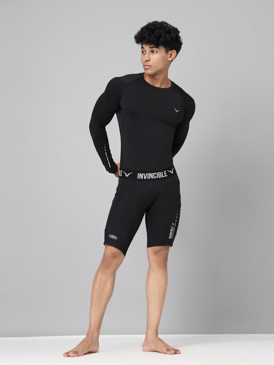 Invincible Men's Ghost Compression Shorts