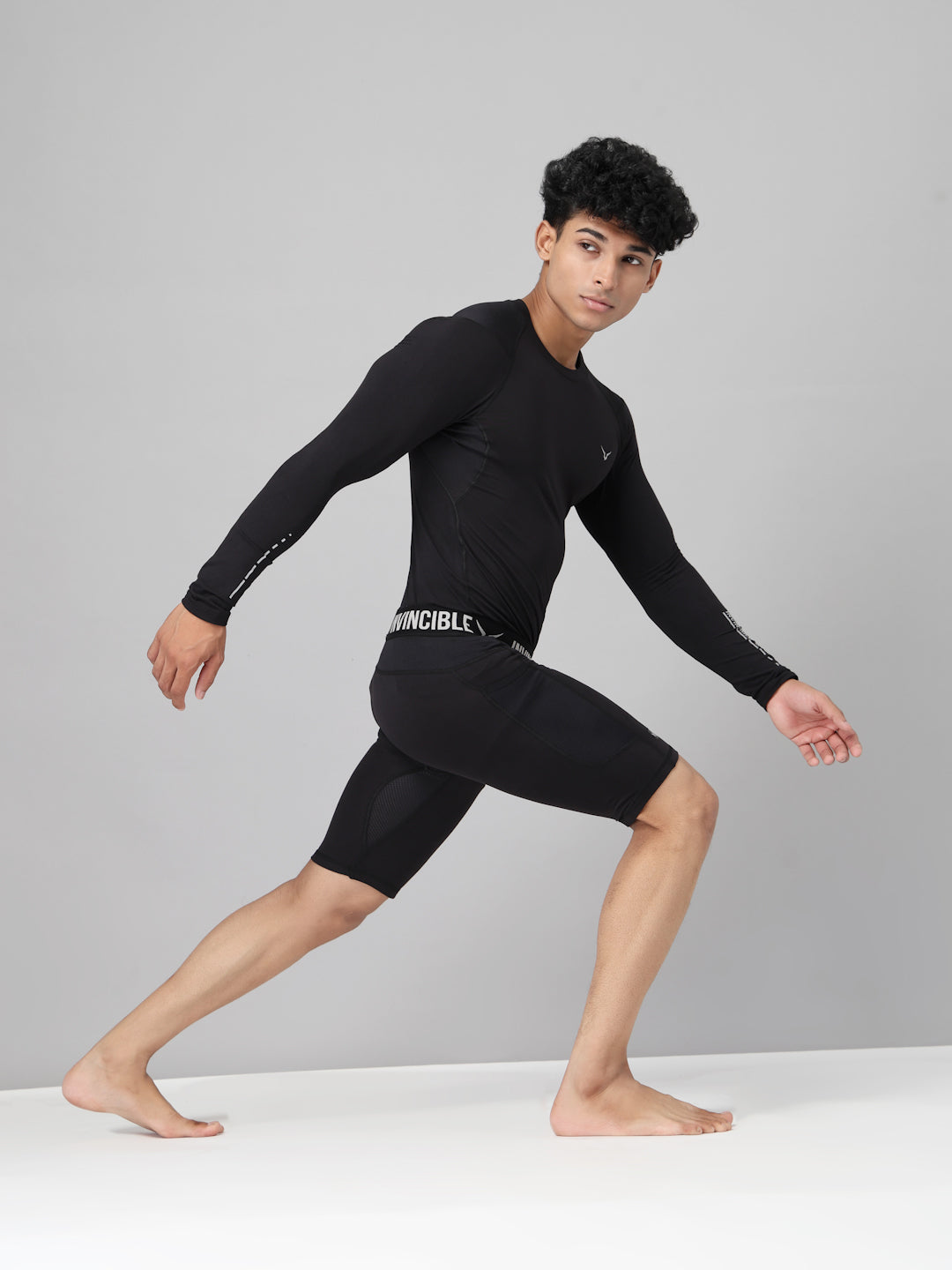Invincible Men's Ghost Compression Shorts
