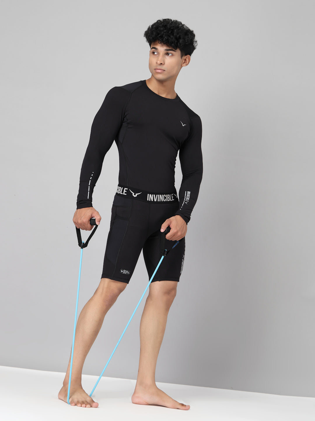 Invincible Men's Ghost Compression Shorts
