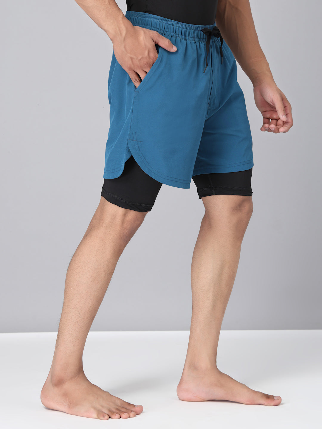 Invincible Men's Double Layered Shorts