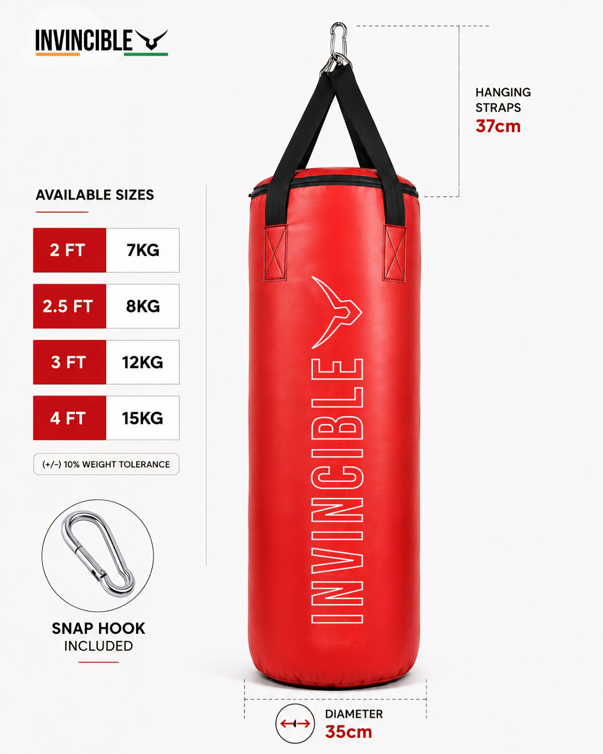 Invincible Rebound Punching Bag