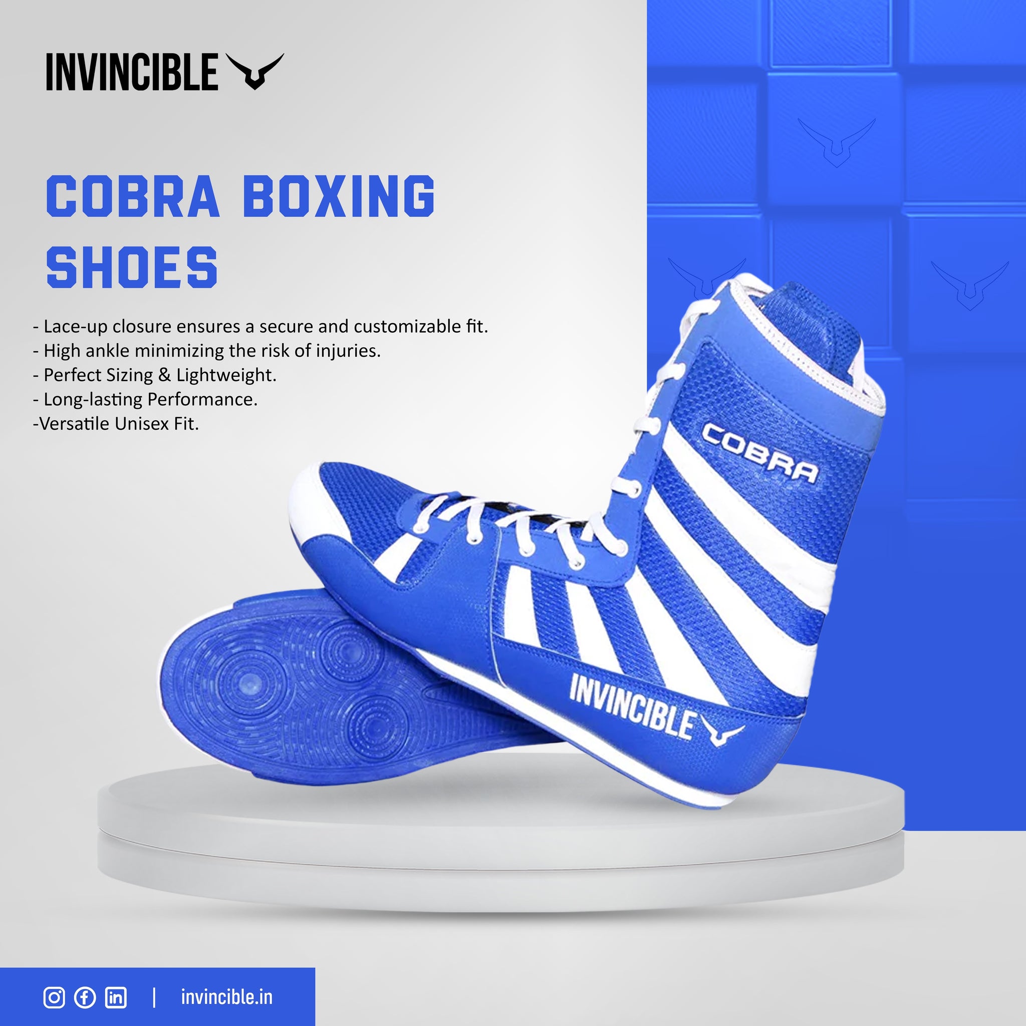 Invincible Cobra Boxing Shoes