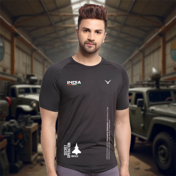 Invincible Men's Training T-Shirt Inspired by Armed Forces