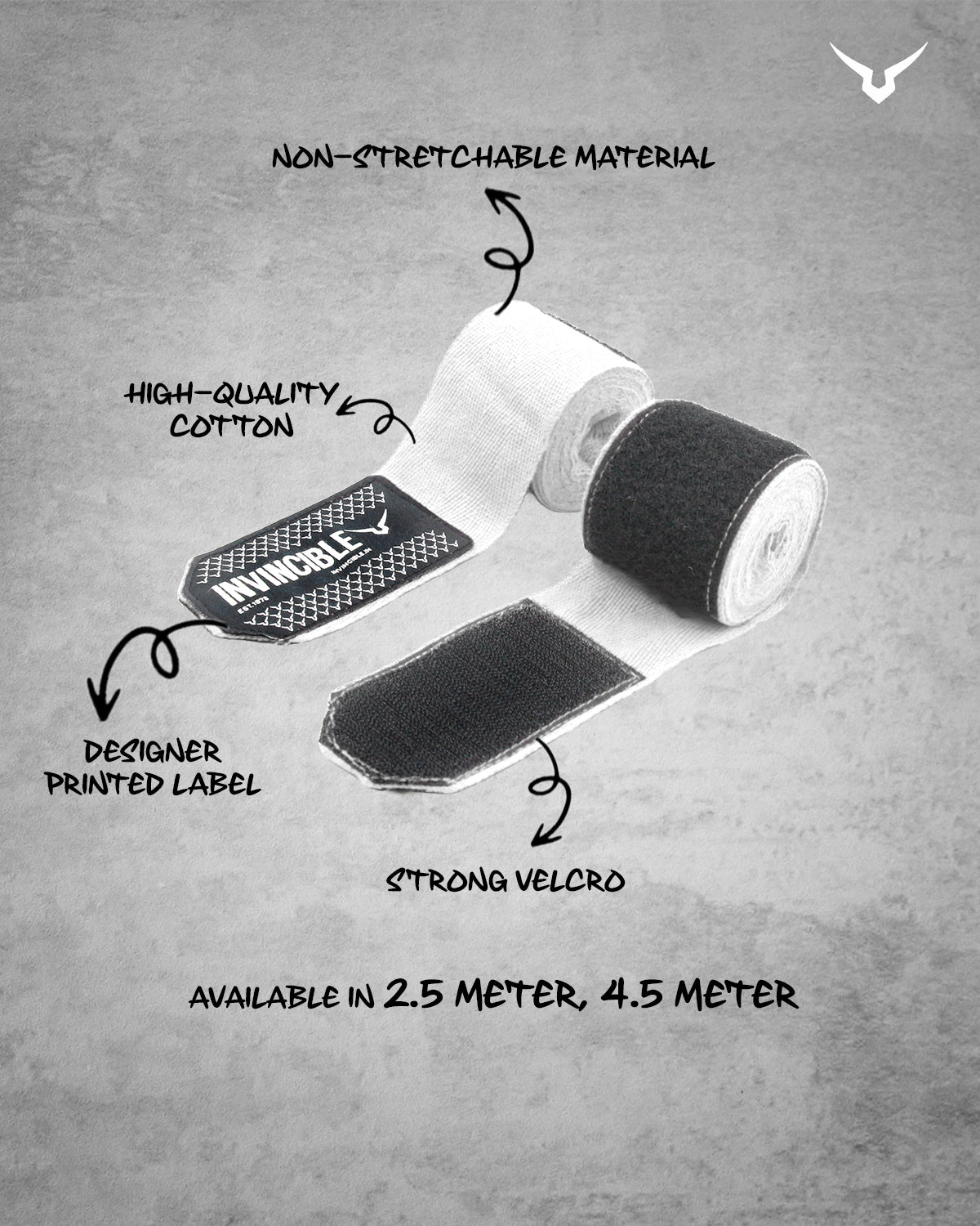 Invincible Classic Cotton Boxing Hand Wrap