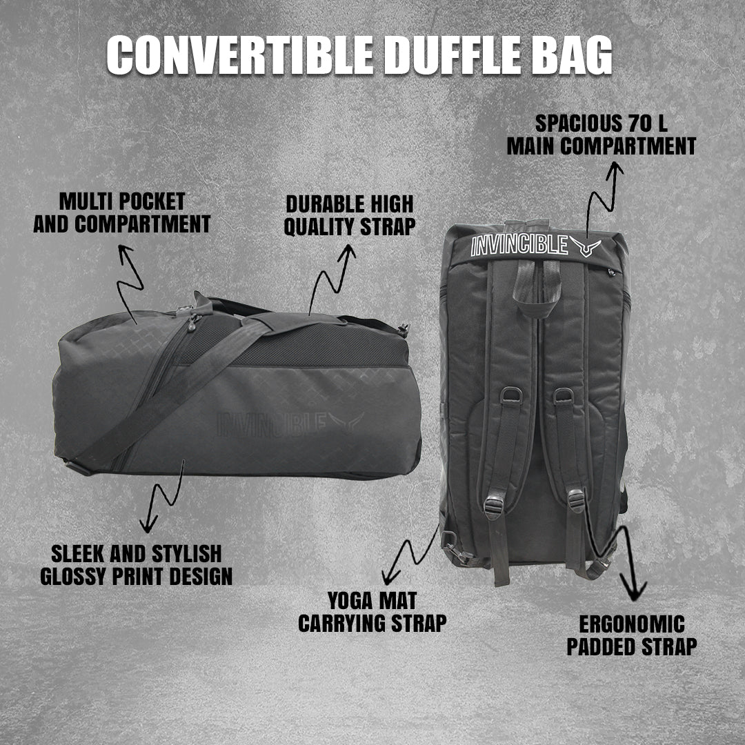 Invincible Convertible Duffle Bag
