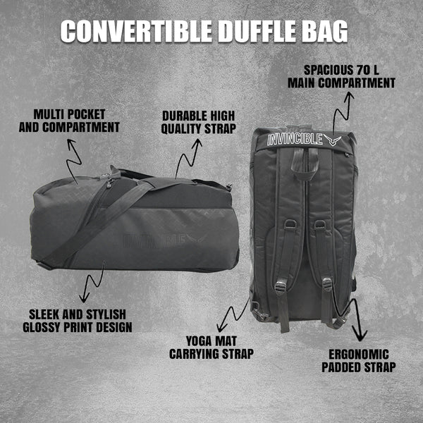 Invincible Convertible Duffle Bag Hover
