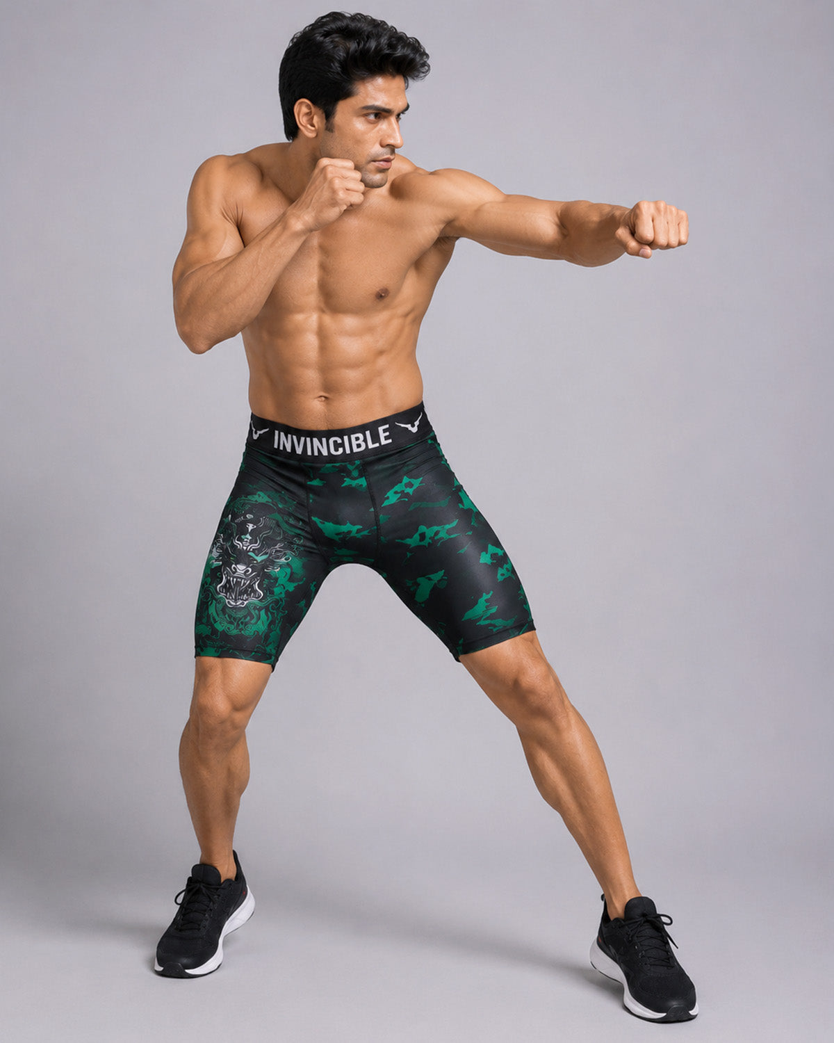 Invincible Men's Dragon Tight Shorts