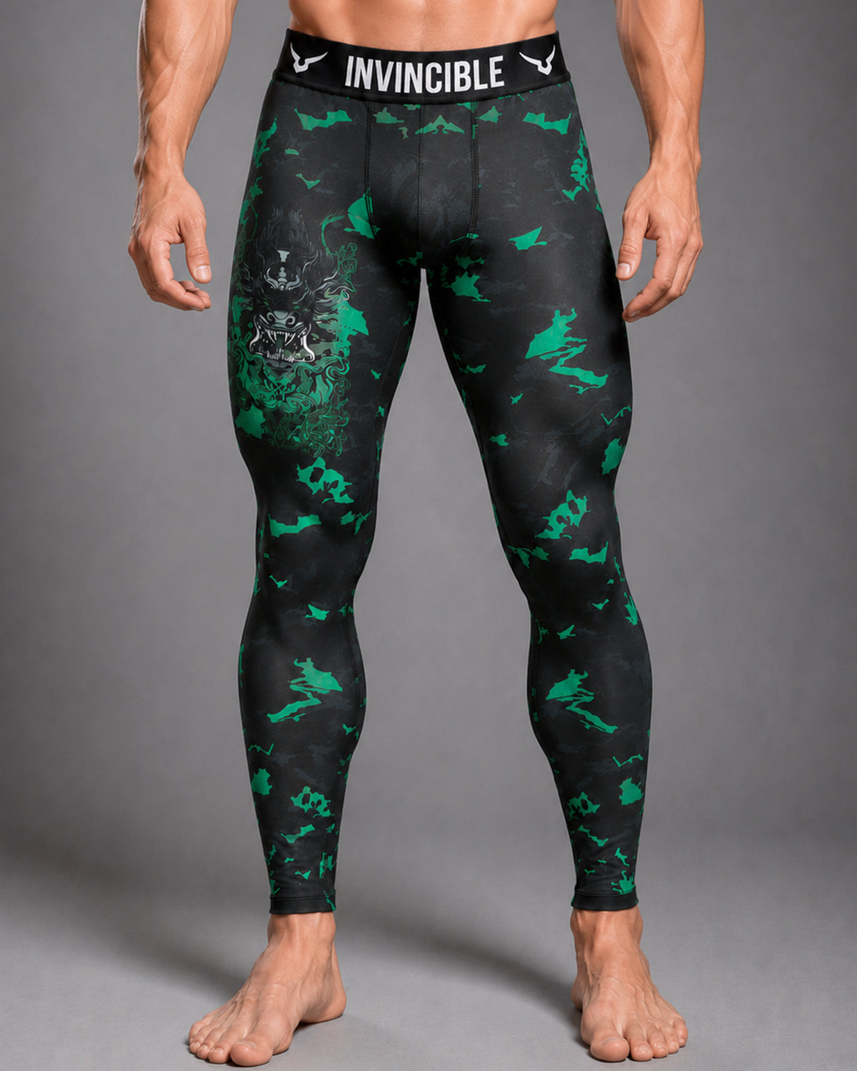 Invincible Men's Dragon Tight Leggings