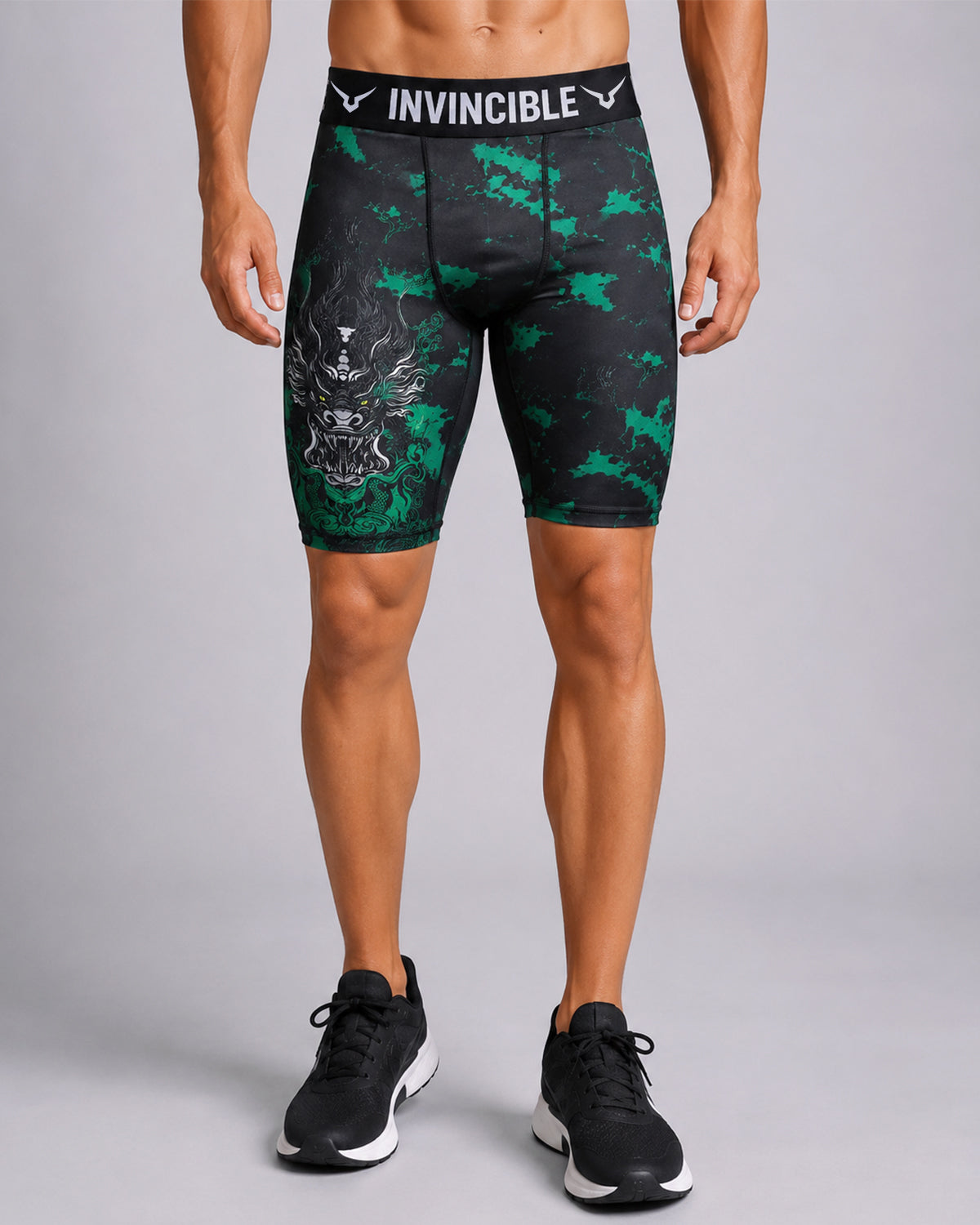 Invincible Men's Dragon Tight Shorts