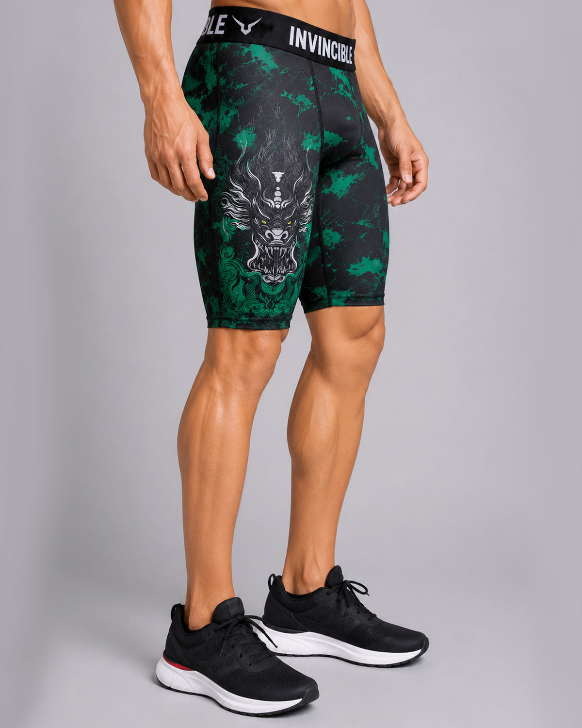 Invincible Men's Dragon Tight Shorts