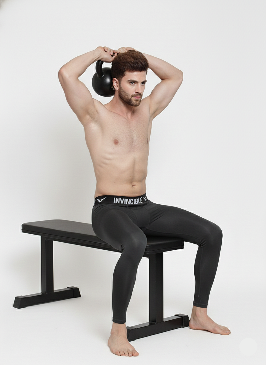 Invincible Men’s Pro Compression Gym Leggings
