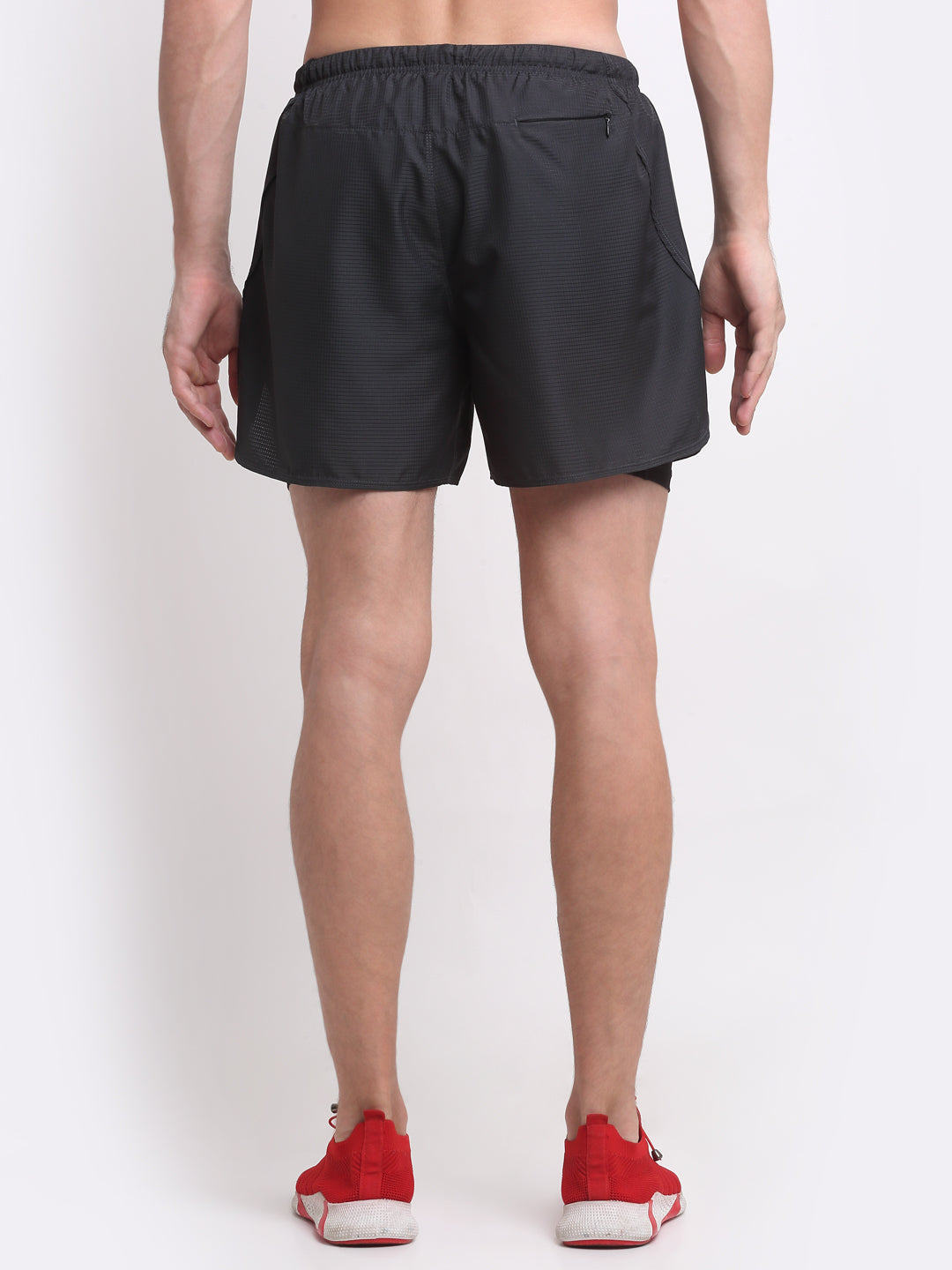 Invincible Men's Double Layered Long Distance Running Shorts