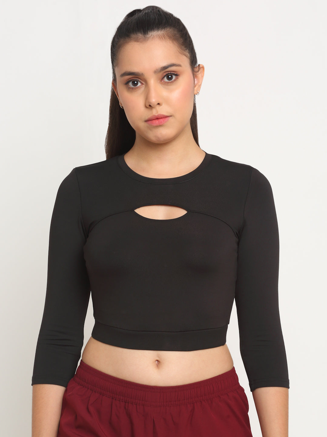 Invincible Women's Front Hole Crop Top