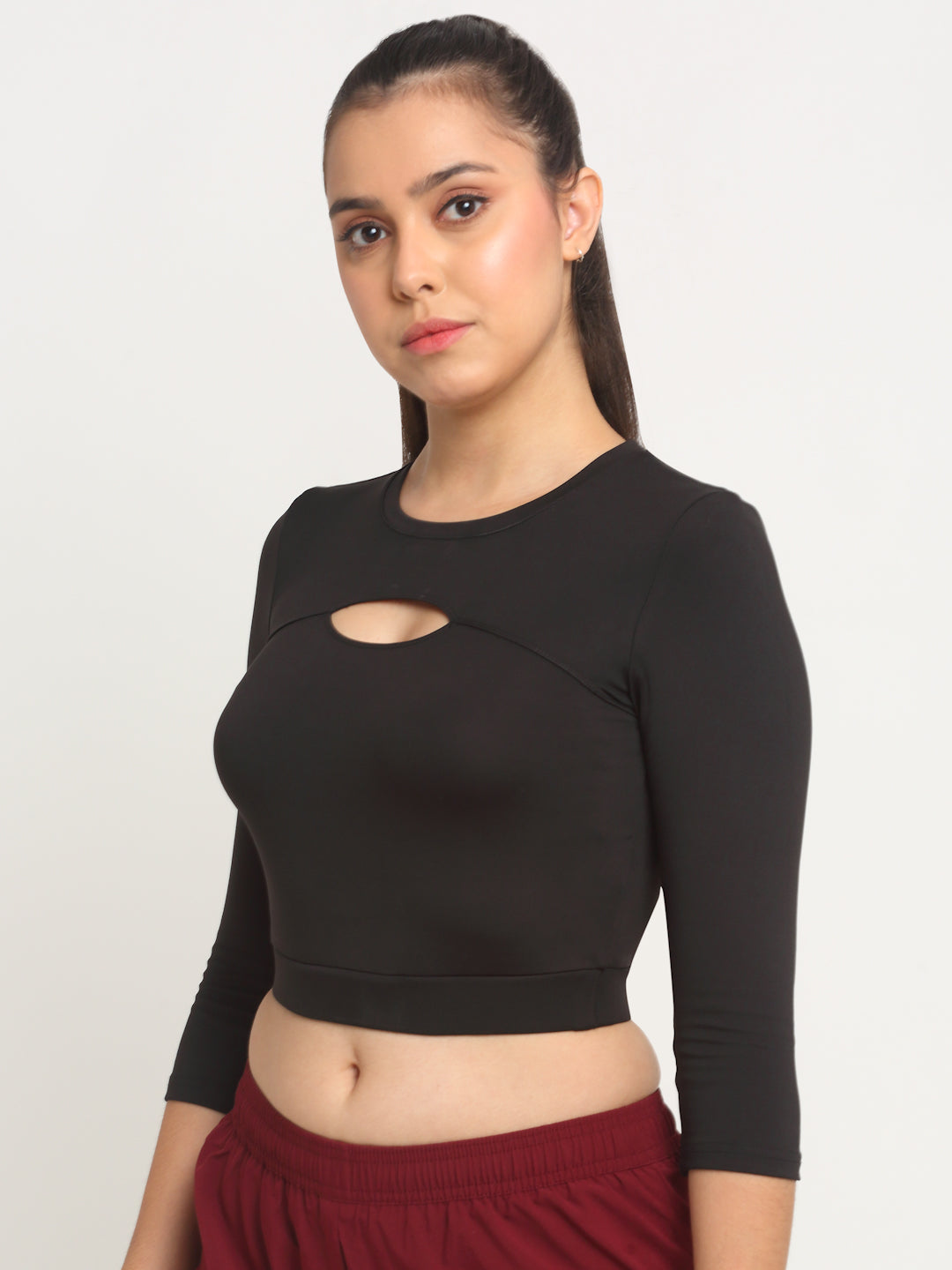 Invincible Women's Front Hole Crop Top