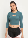 Invincible Women's Front Hole Crop Top