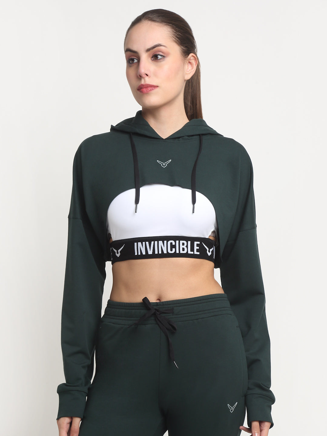 Invincible Women's Crop Hoody