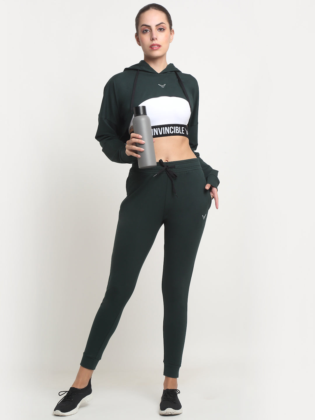 Invincible Women's Crop Hoody