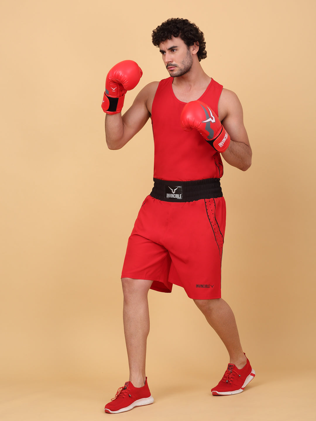 Invincible Men's Air Vent Elite Amateur Boxing Set