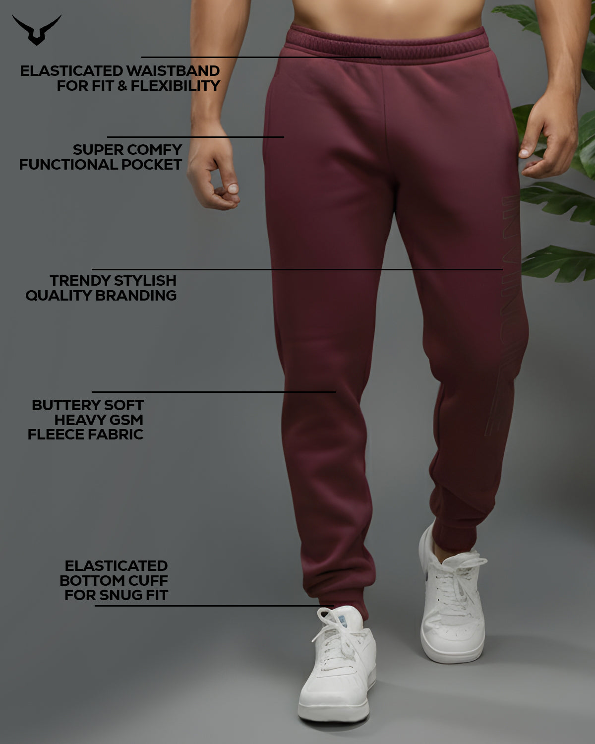 Invincible Men's Fleece Jogger Pants