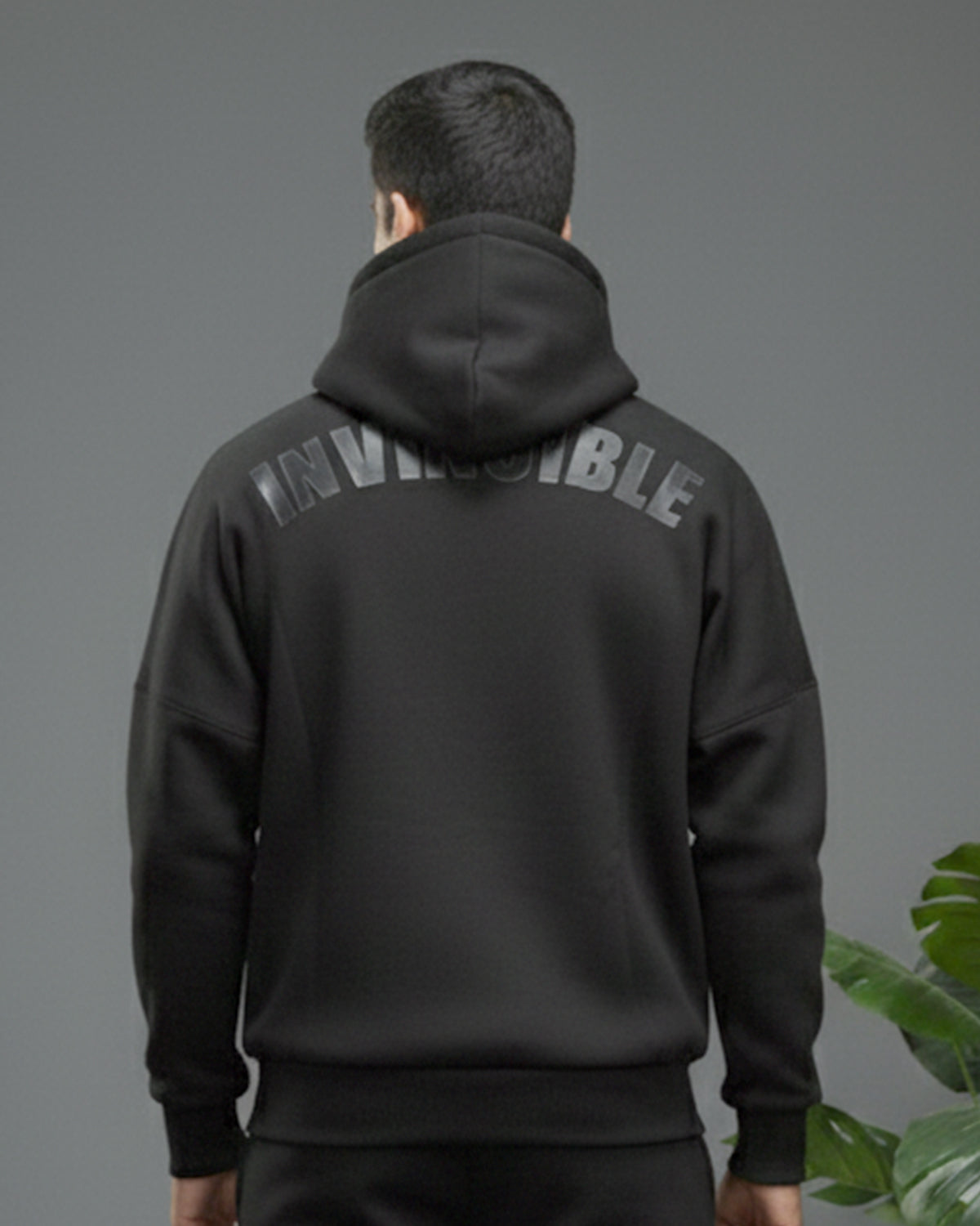 Invincible Men's Drop Shoulder Fleece Hoody