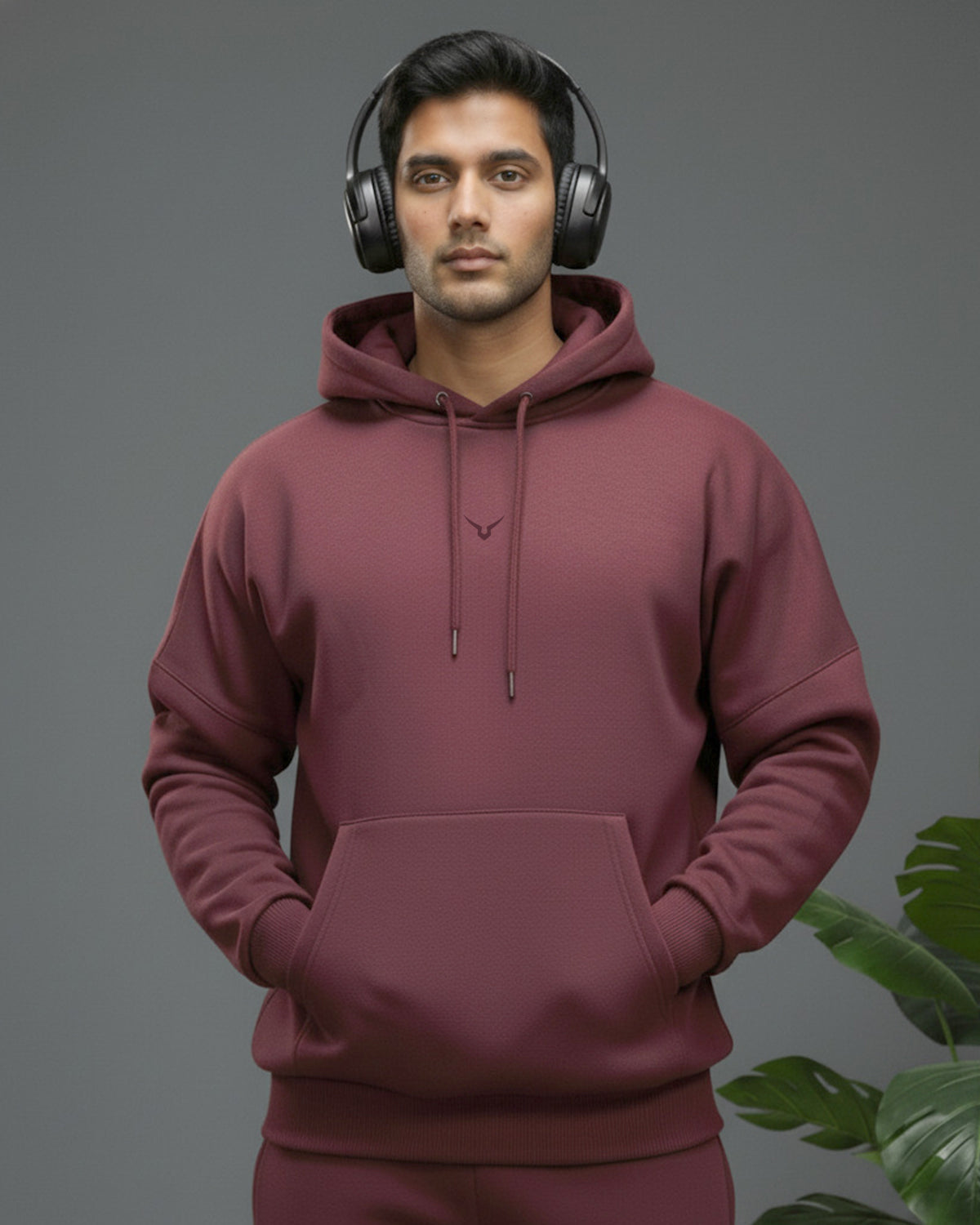 Invincible Men's Drop Shoulder Fleece Hoody