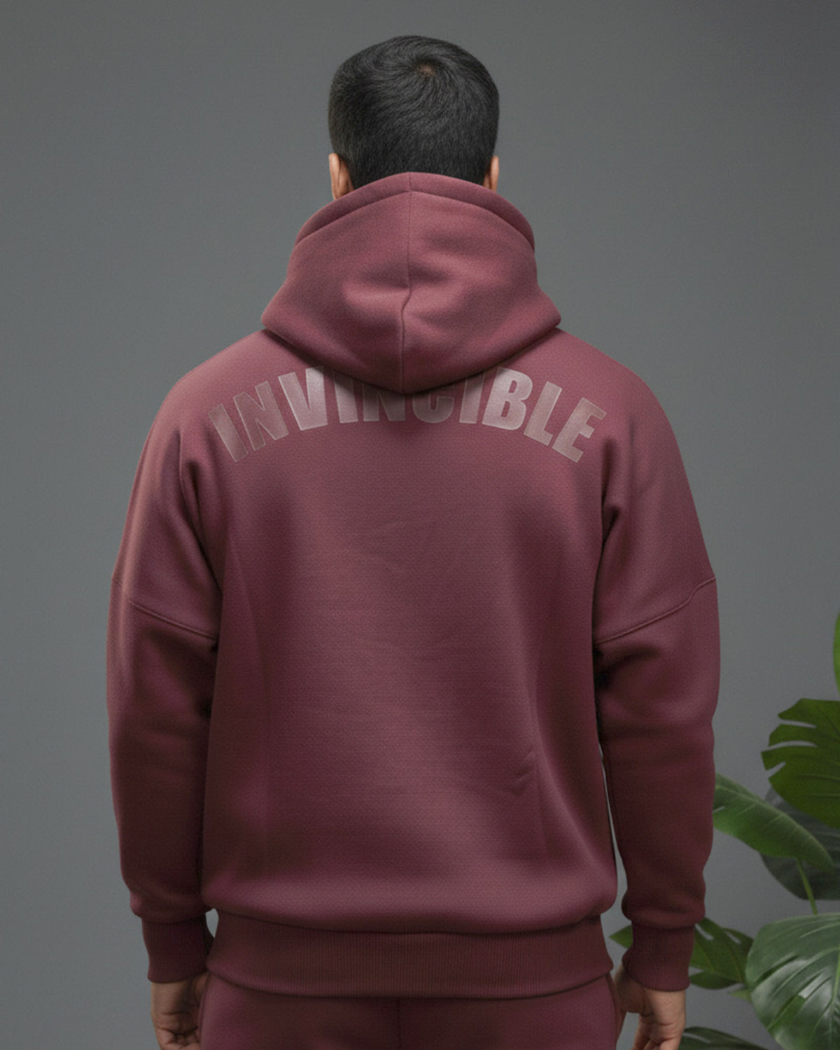 Invincible Men's Drop Shoulder Fleece Hoody