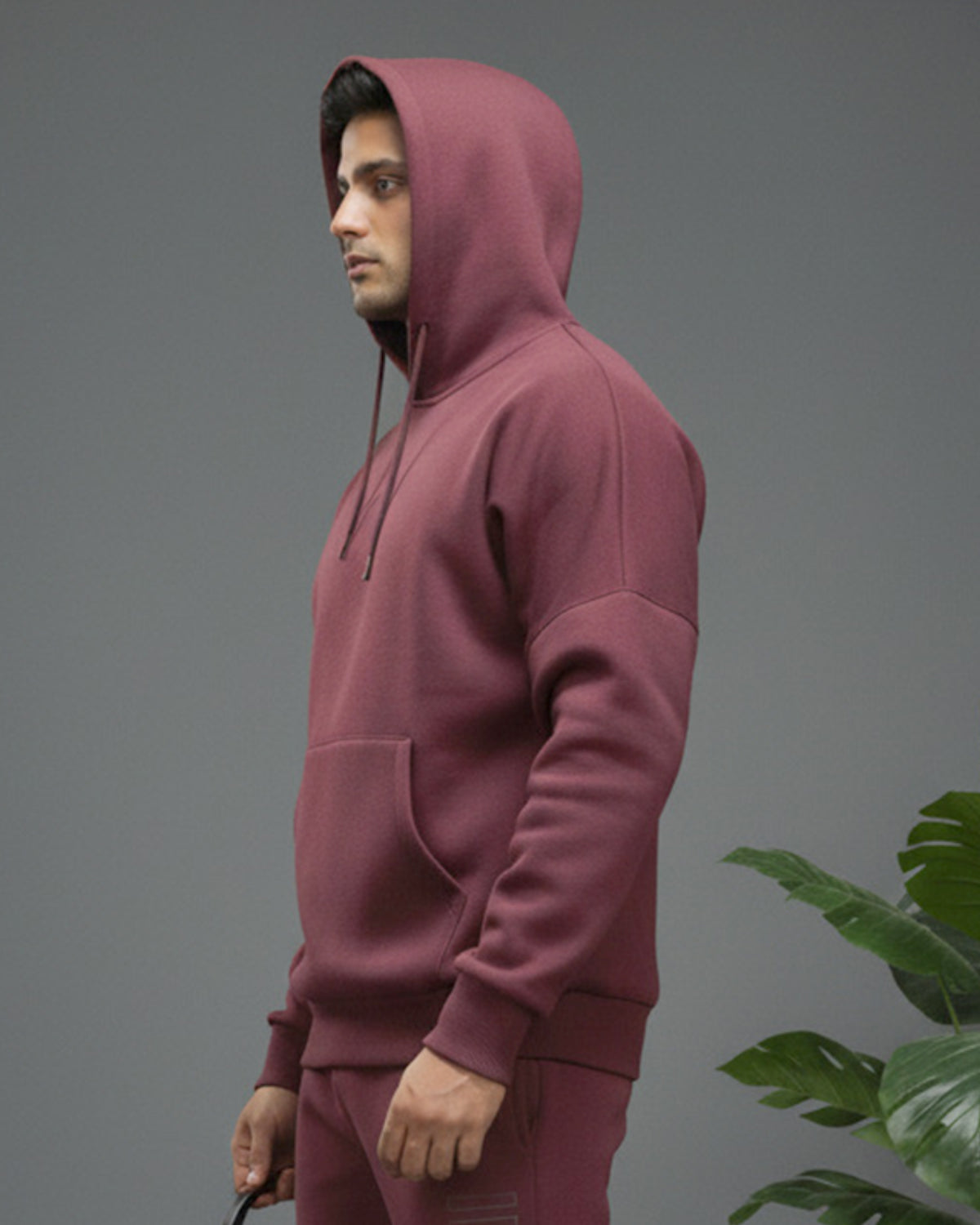 Invincible Men's Drop Shoulder Fleece Hoody
