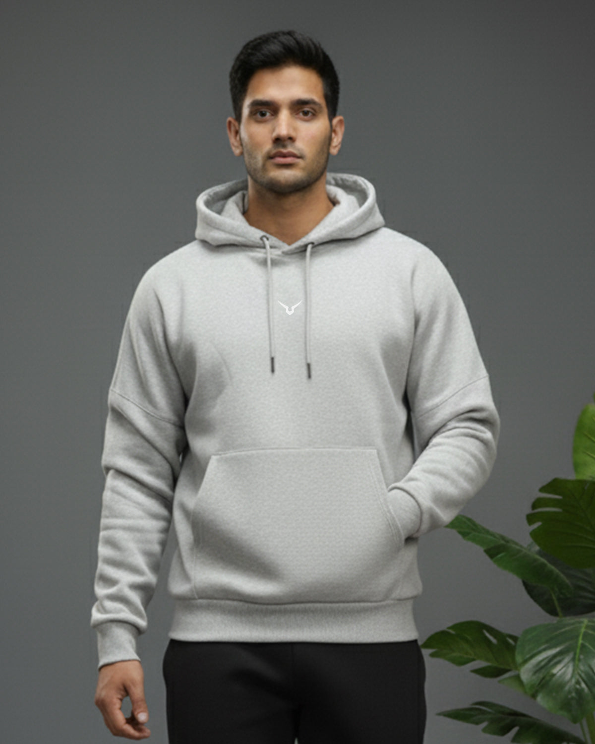 Invincible Men's Drop Shoulder Fleece Hoody