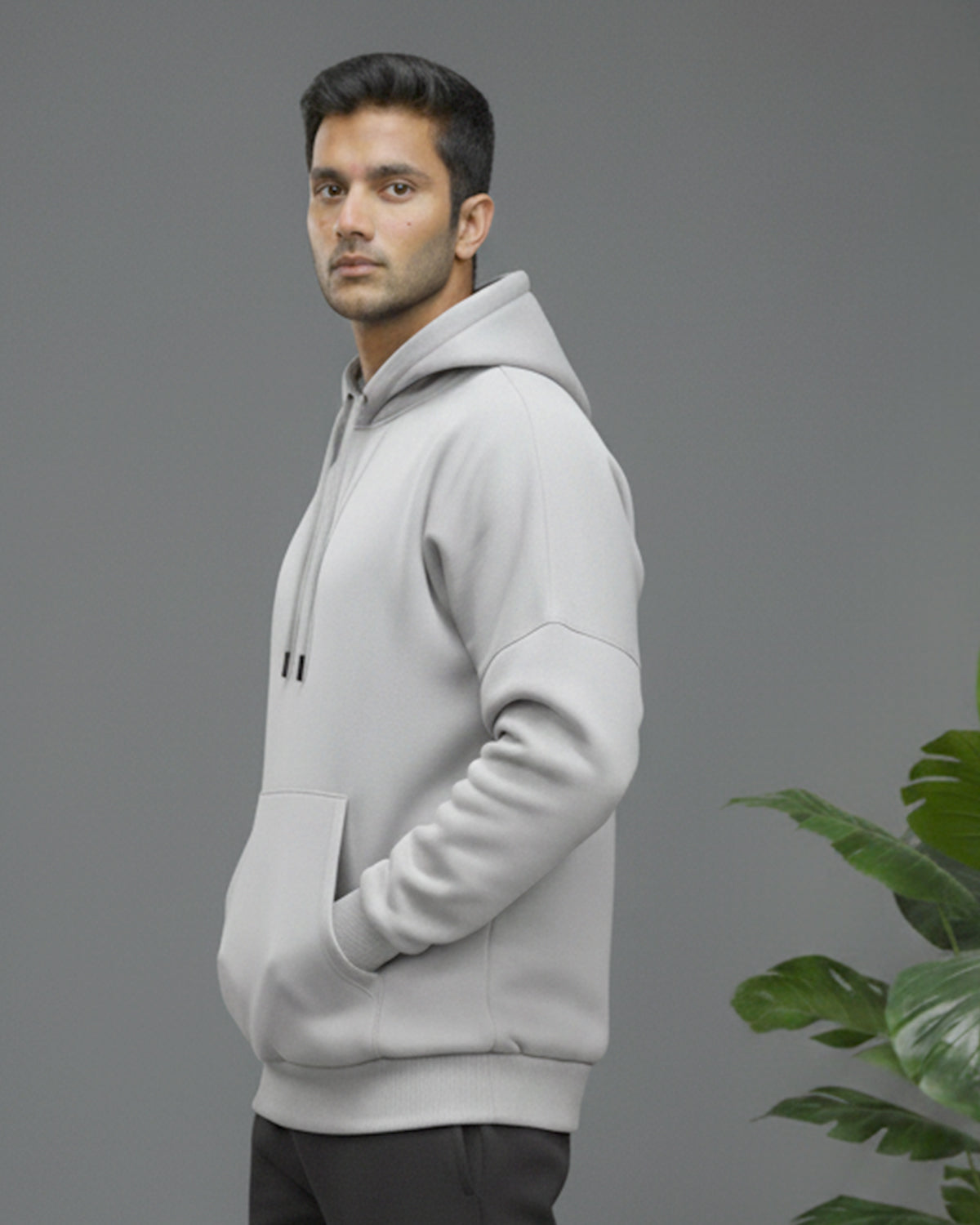 Invincible Men's Drop Shoulder Fleece Hoody