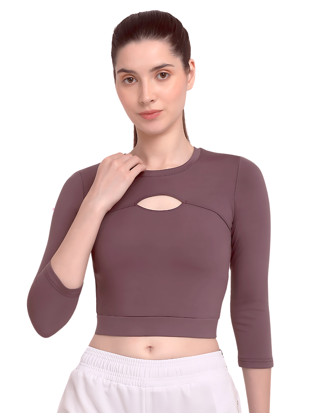 Invincible Women's Front Hole Crop Top