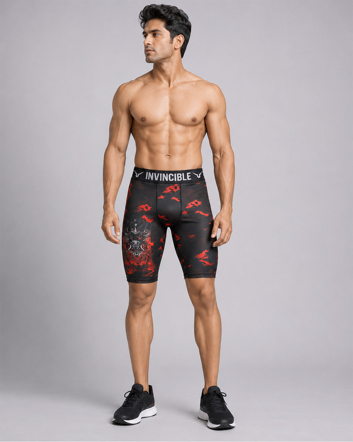 Invincible Men's Dragon Tight Shorts