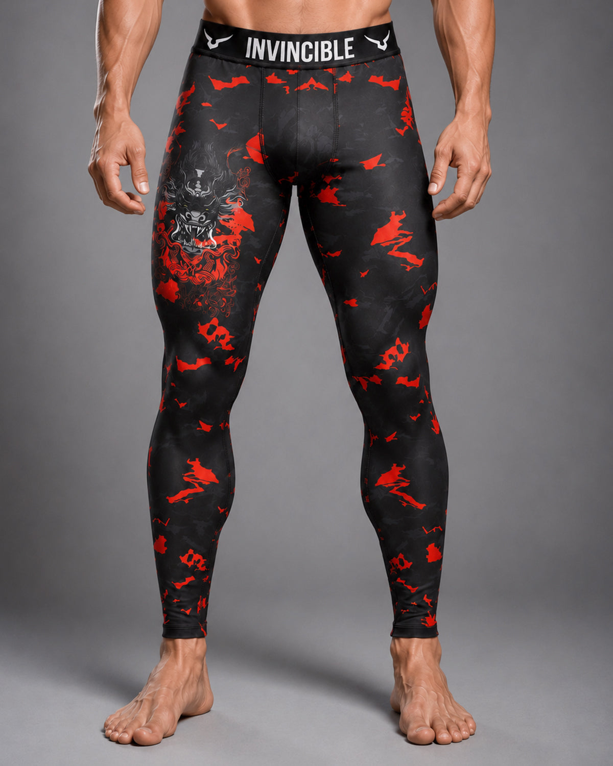 Invincible Men's Dragon Tight Leggings