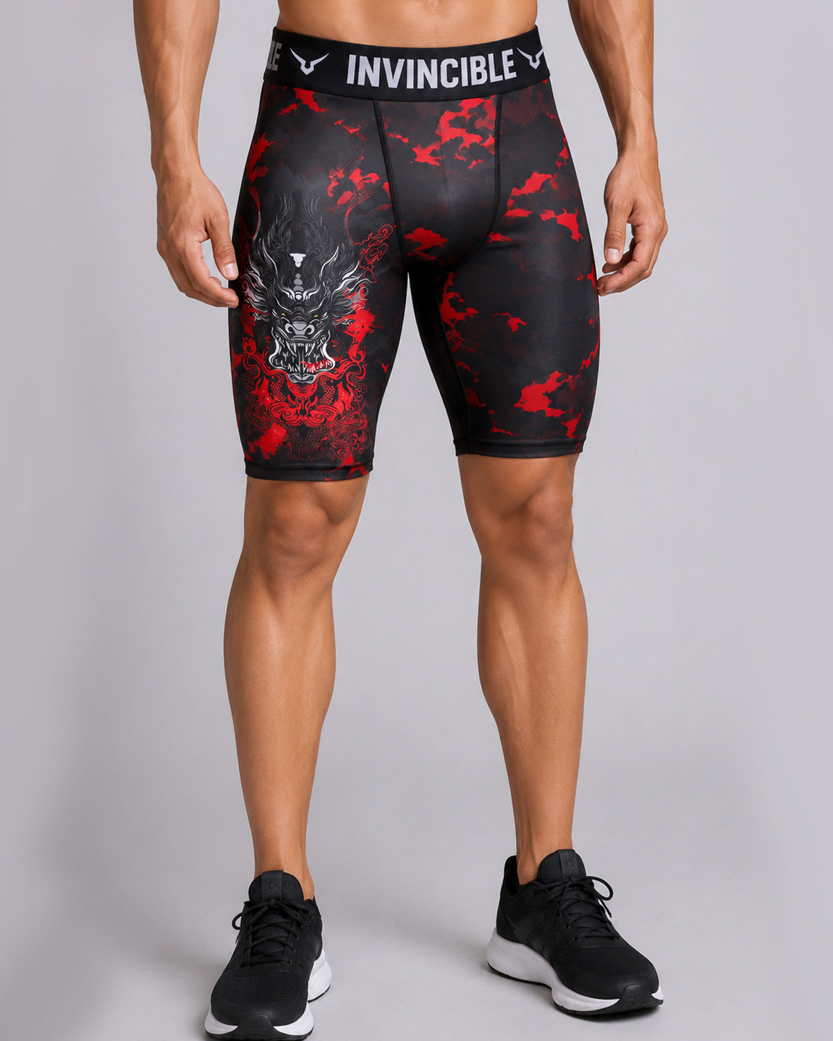Invincible Men's Dragon Tight Shorts