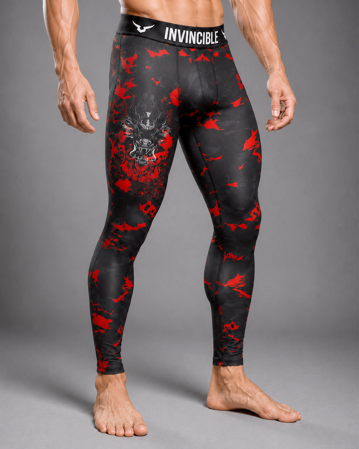 Invincible Men's Dragon Tight Leggings