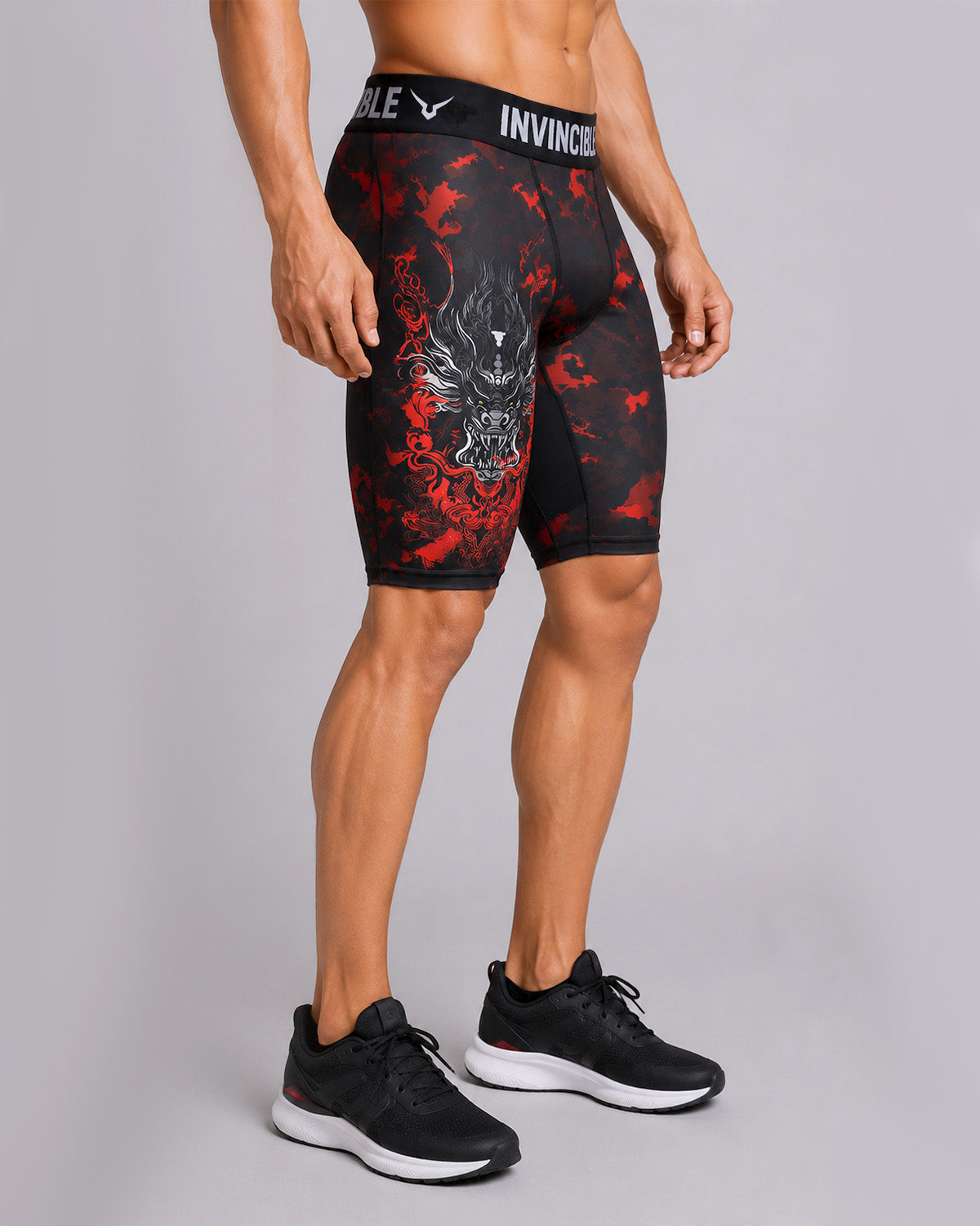 Invincible Men's Dragon Tight Shorts