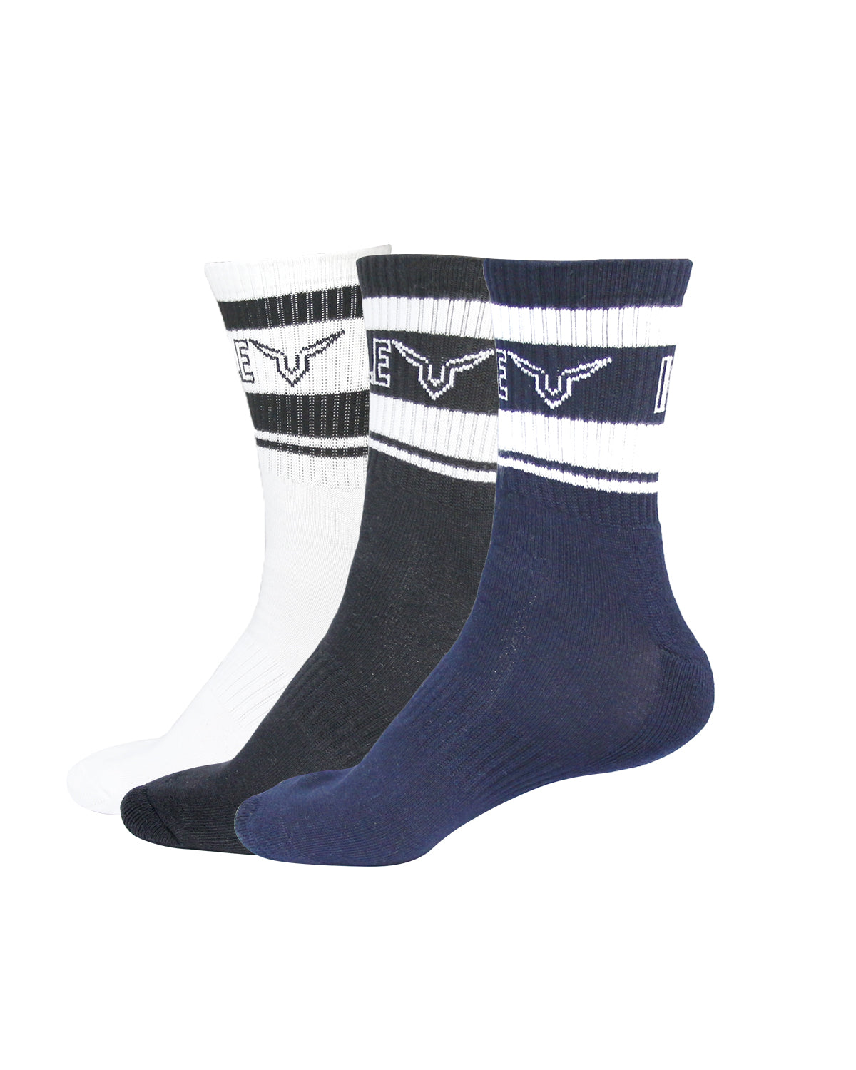 Invincible Set of 3 MID Length Socks