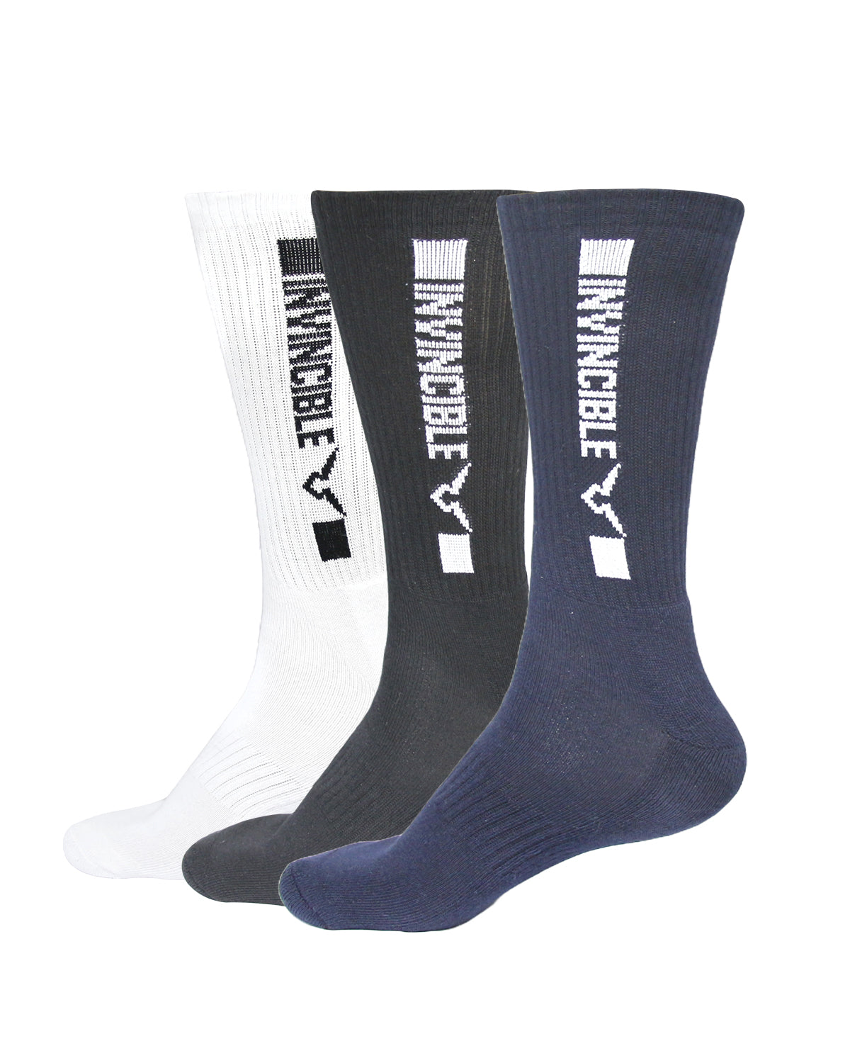 Invincible Set of 3 Calf Length Socks