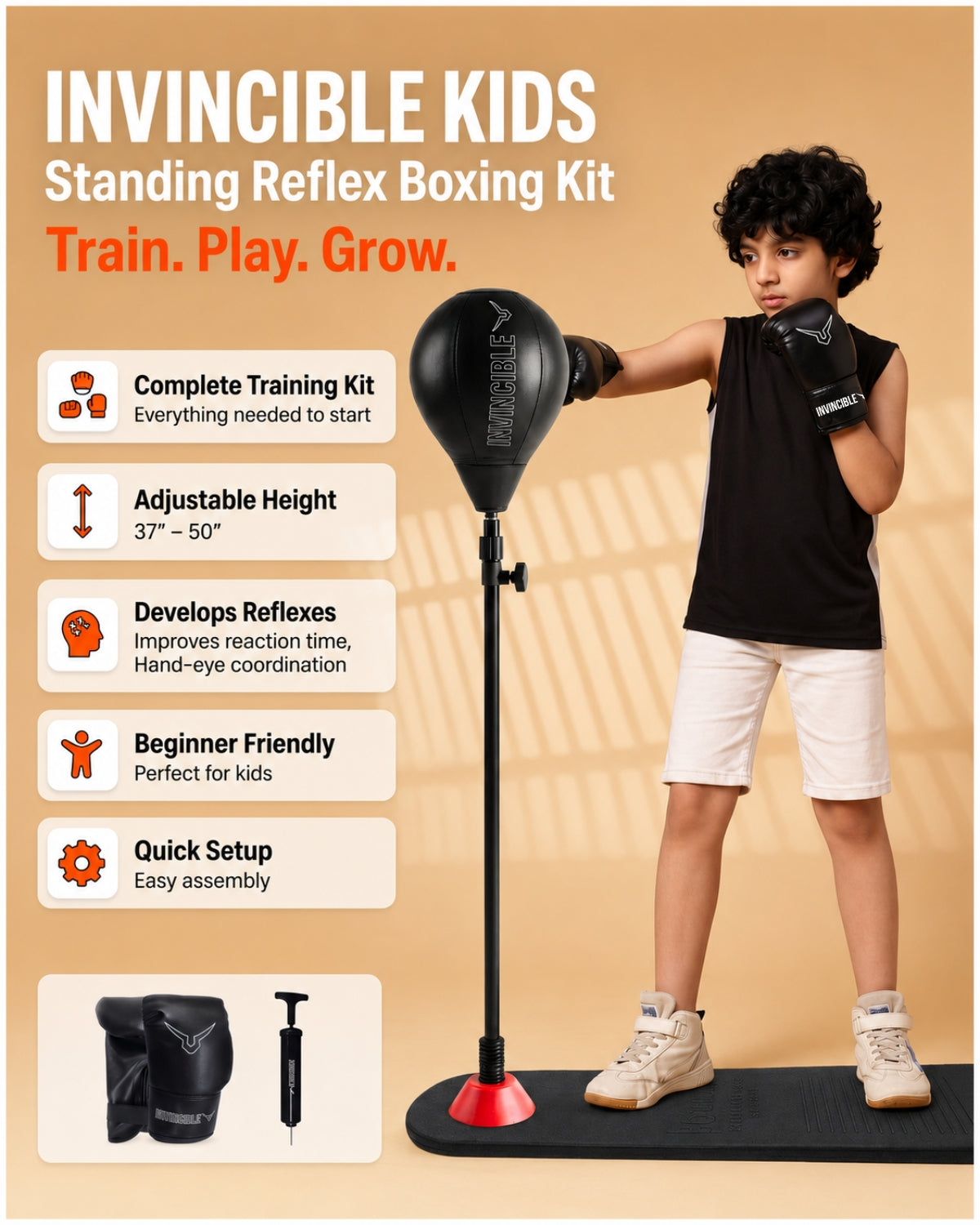 INVINCIBLE KIDS REFLEX BOARD TRAINER