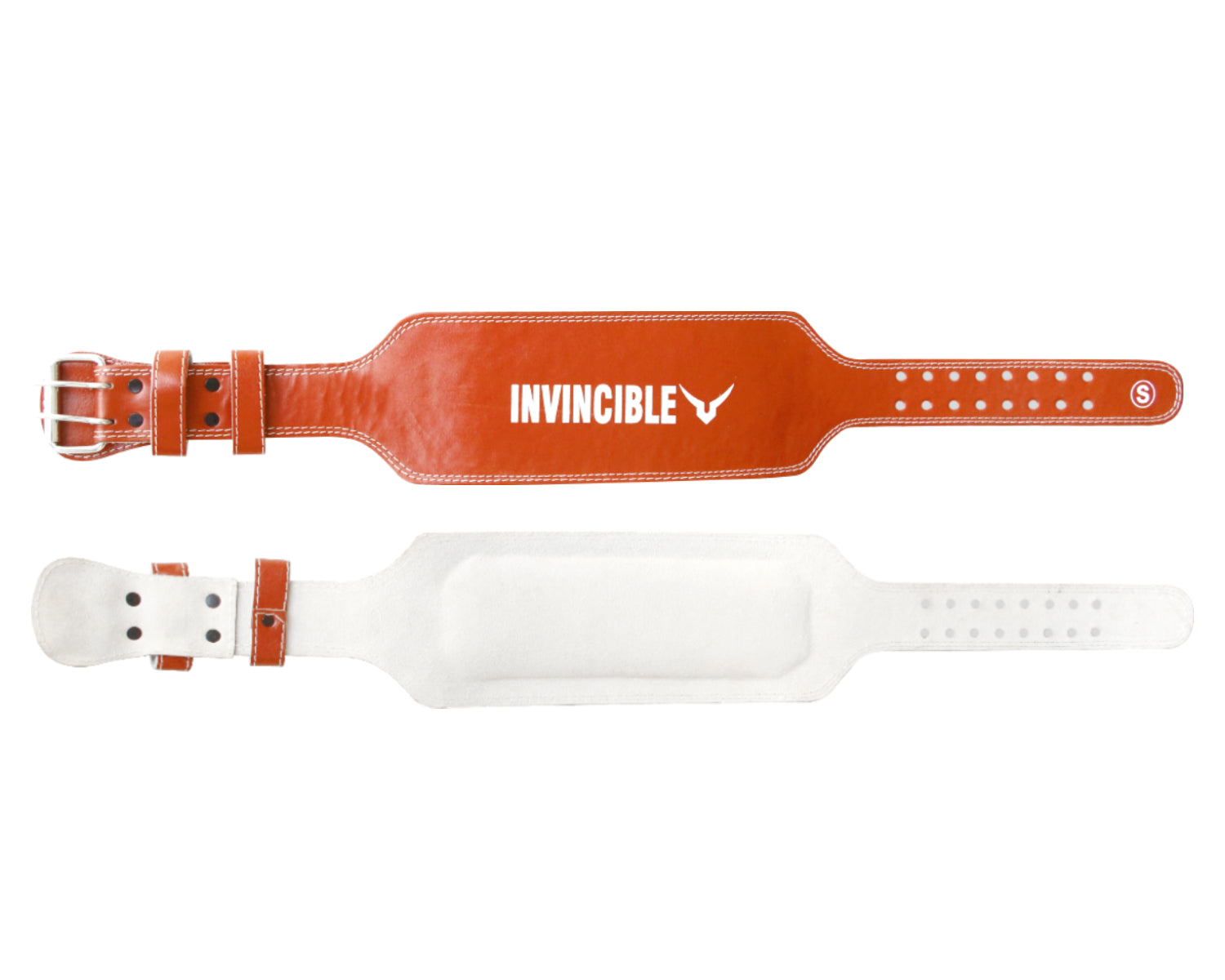 Invincible Weight Lifting Leather Belt 6”