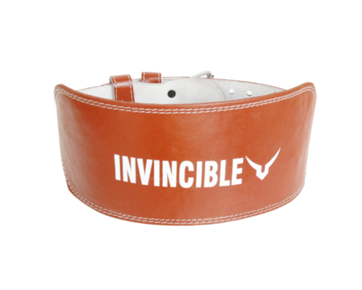 Invincible Weight Lifting Leather Belt 6”