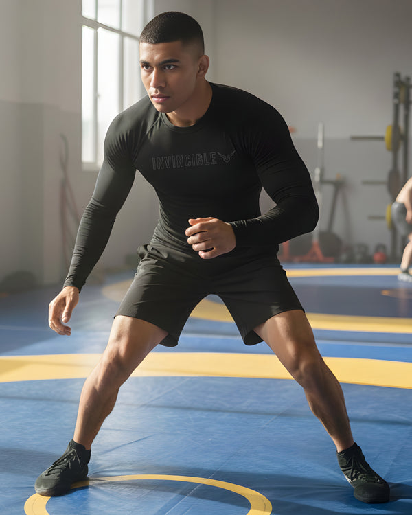 Invincible Men's Long Sleeve Rash Guard