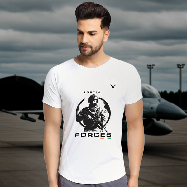 Invincible Men's Training T-Shirt Inspired by Armed Forces