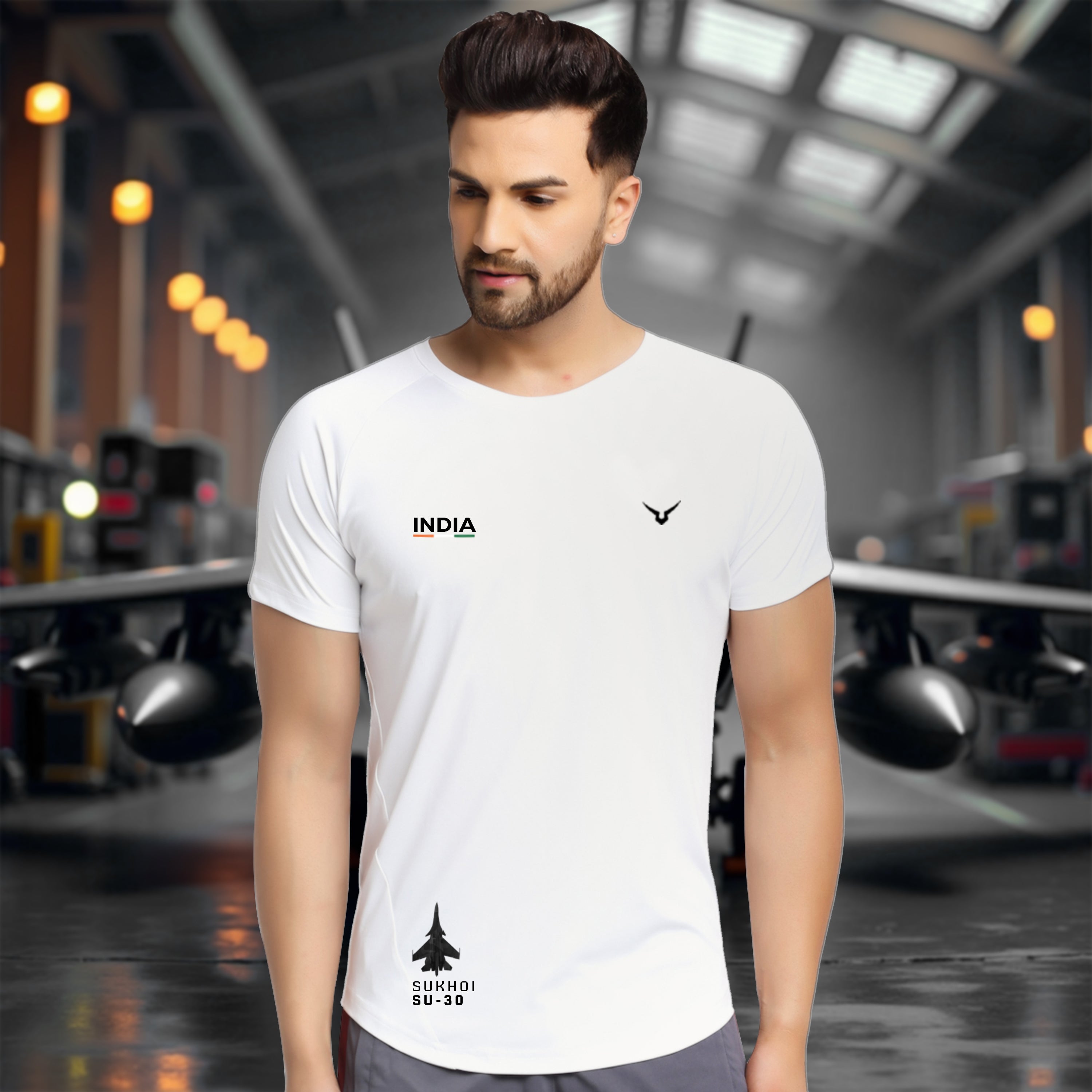 Invincible Men's Training T-Shirt Inspired by Armed Forces
