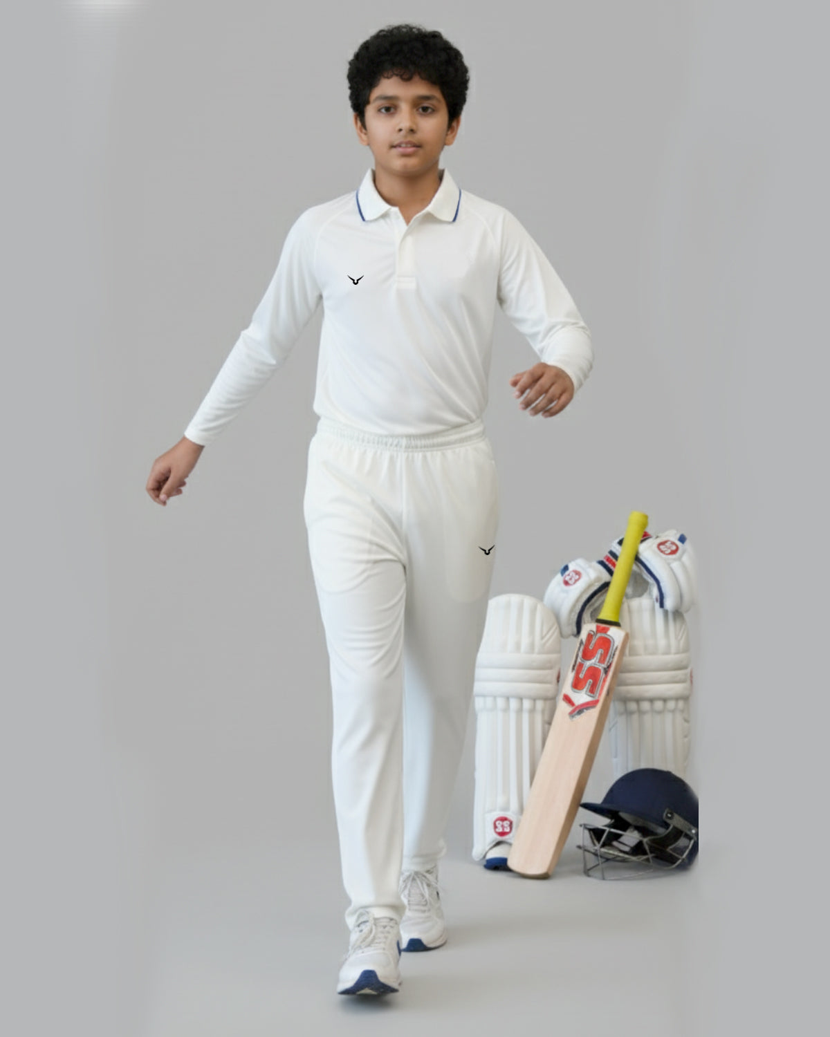 Invincible Kid's Elite Cricket Full Sleeve Tee