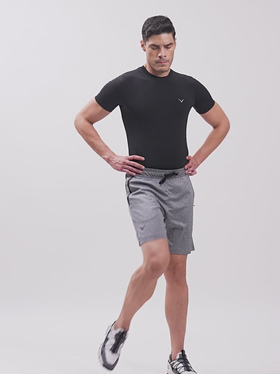 Invincible Men's Melange Training Shorts