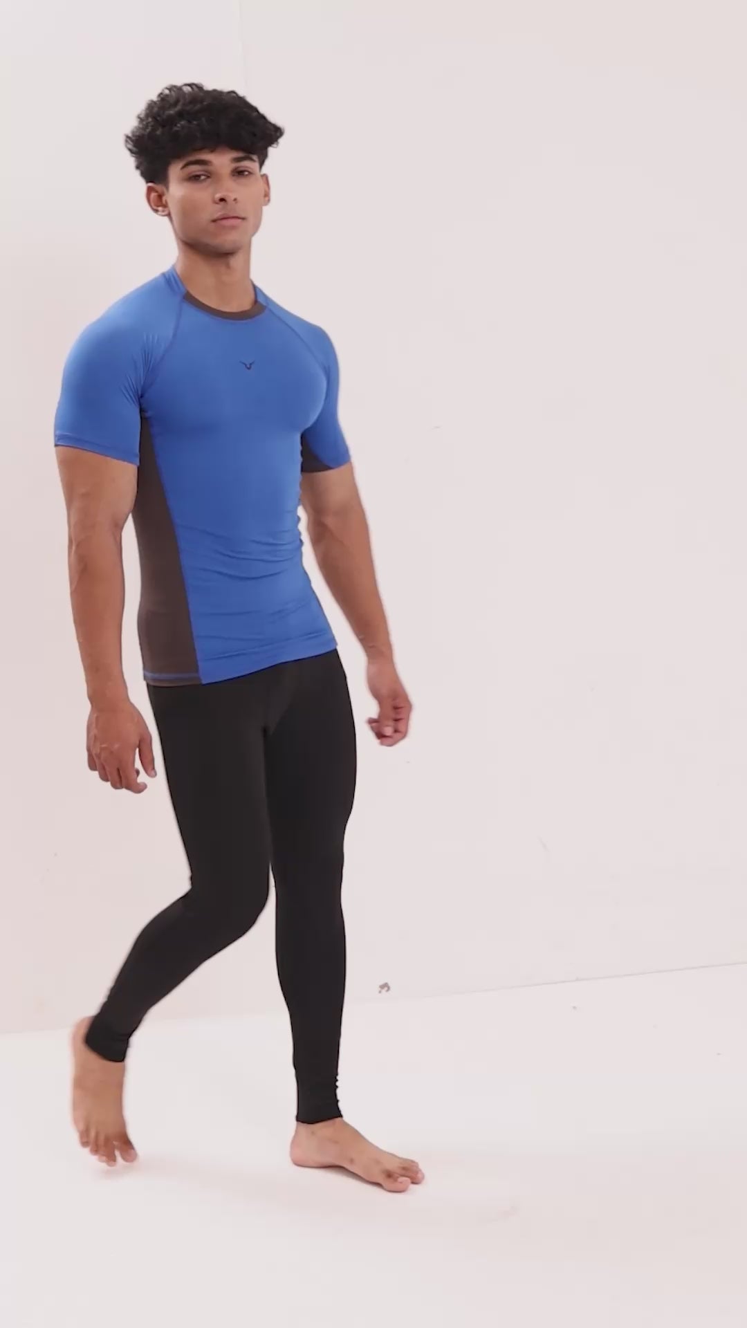 Invincible Men's Color Block Base Layer Compression Tee